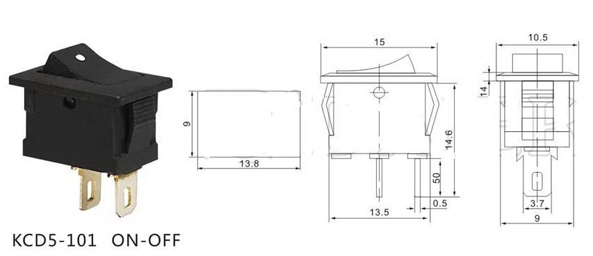 Rocker Switch - Medium - COM-10727 - SparkFun Electronics 125vac toggle switch wiring diagram 